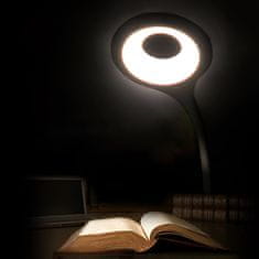 LIVEFY Reading LED svetilka s sponko + kabel USB-C, črna