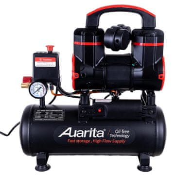 shumee AUARITA 900W 8L BREZOLJNI KOMPRESOR DVOVALJNI TIHI KOMPRESOR