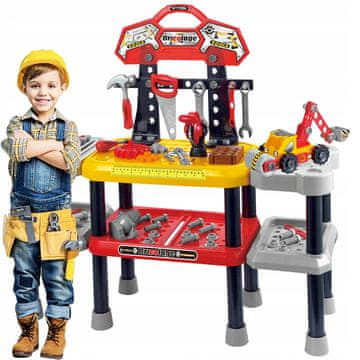 shumee Ročna delavnica + orodje 121 kosov mizna plošča