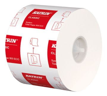 Toaletni papir za dozirnike z 2 rolama, bel, 92 m