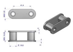 shumee Valjčna veriga CA550VD 5m Waryński