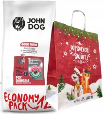 shumee JOHN DOG suha hrana za pse srednje velikih in velikih pasem PIŠČANEC IN GOVEDINA 12 kg