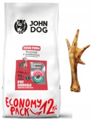 shumee JOHN DOG suha hrana za pse srednje velikih in velikih pasem PIŠČANEC IN GOVEDINA 12 kg