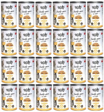 shumee Bult Tuf Tuf mesni koščki s perutnino v omaki 415g x 24 kos