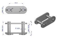 shumee Valjčna veriga CA550VD 5m Waryński