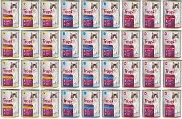shumee TROPI mokra hrana za mačke MEŠANICA OKUSOV 36 kos x 415g konzerva mačka