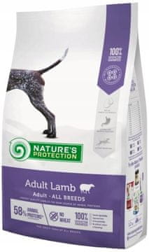 shumee Nature's Protection suha hrana za pse LAMB za vse pasme 12 kg