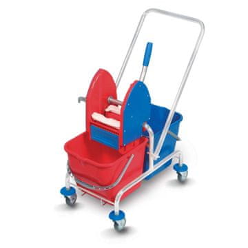 Voziček z dvema vedroma 2x20l WCH-0004
