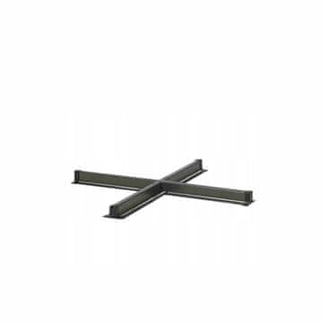 shumee Križno podnožje za dežnik 100x100 cm PLATINUM črne barve Homms