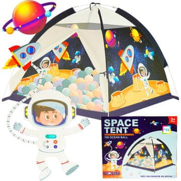 shumee Otroški vesoljski astronavtski šotor + pribl. 100 žogic