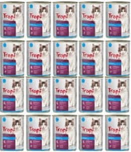shumee TROPI Hrana za mačke z RIBAMI 415g x 20 kos rib