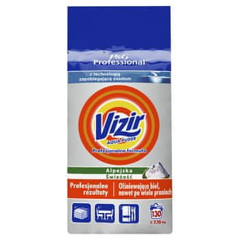 shumee Vizir Professional Formula Pralni prašek Alpska svežina 130 pranj 7,15 kg