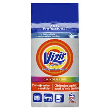 shumee Vizir Professional Formula pralni prašek za barvno perilo, 130 pranj, 7,15 kg