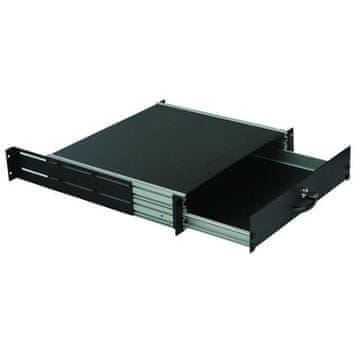 2U 19" tipkovnica, univerzalna, modul z zaklepnim predalom, RAD105BL