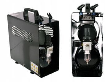 shumee BREZOLJNI BATNI KOMPRESOR ZA AIRBRUSH Z OHIŠJEM ZA 3-LITRSKO STEKLENIČKO