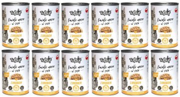 shumee Bult Tuf Tuf mesni koščki s perutnino v omaki 415g x 12 kos