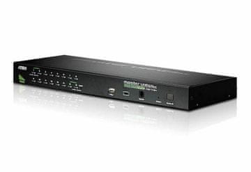 Aten Aten 16-portno USB/PS-2 VGA KVM stikalo z USB vhodom, montaža v rack, 2048x1536 px, QXGA, CS1716A-AT-G