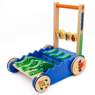 shumee Lesen voziček na potiskanje, veseli krokodilčki