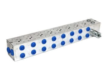 shumee NG6 cetop3 8-predelna plošča (s prelivnim ventilom 50-380 bar) za elektromagnetne ventile DL3 in DS3