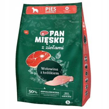 shumee Suha hrana Pan Meat govedina z zajcem za pse z alergijami 3 kg