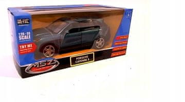 shumee Porsche Cayenne MSZ Kovinski avtomobil z lučmi in zvokom