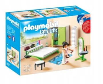 shumee Playmobil 9271 Mestno življenje Spalnica za hišo iz gradbenih kock