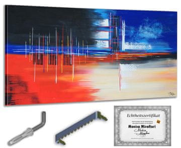 shumee Monica Mirafiori I 100 % ROČNO POSLIKANA I Slika Iskanje 140x70cm | Ročno poslikana slika | Akrilna slika | Zelo velika akrilna slika I Moderna umetnost I Umetniške slike