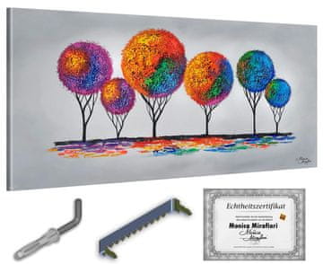 shumee Monica Mirafiori I 100 % ROČNO POSLIKANA I Slika Limonino drevo 140x70cm | Ročno poslikana slika | Akrilna slika | Zelo velika akrilna slika I Moderna umetnost I Umetniške slike