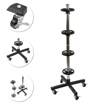 shumee NOSILCEV ZA KOLESNA PLATIŠČA S KOLESI ZA SHRANJEVANJE 4 AVTOMOBILOV