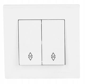 shumee Dvojno podometno stikalo za luči z okvirjem in upravljanjem RITA