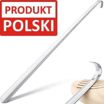 shumee Velik kovinski rog za čevlje 66 cm XXL POLJSKI IZDELEK debelo, togo jeklo