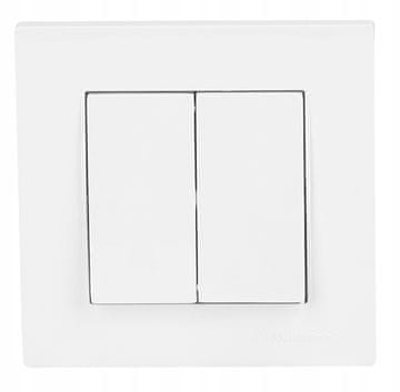 shumee Dvojno podometno stikalo za luči z okvirjem RITA