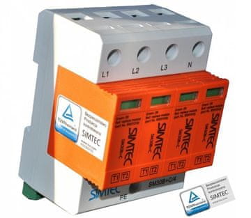 shumee Prenapetostni odvodnik B+C 4P 30kA SIMTEC SM30B+C/4-275 - 85201010