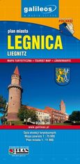 shumee Legnica / Legniški okraj. Zemljevid mesta / Turistični zemljevid. Galileos