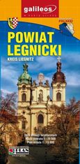 shumee Legnica / Legniški okraj. Zemljevid mesta / Turistični zemljevid. Galileos