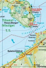 shumee Madžarska + območje Blatnega jezera. Cestni in turistični zemljevid. Demart