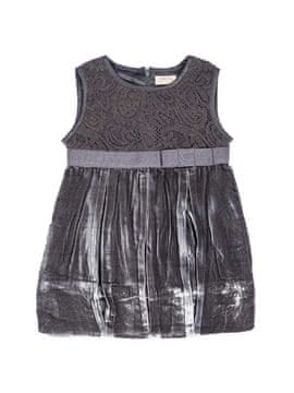 shumee Dekliška žametna obleka brez rokavov, siva, Olimpias