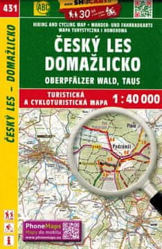 shumee Češki gozd - Domažlice / Cesky Les - Domažlicko. Turistični zemljevid 431. Shocart