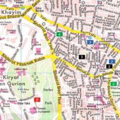 shumee Jeruzalem 1:12 500. Zemljevid / Laminiran načrt mesta. Freytag & Berndt