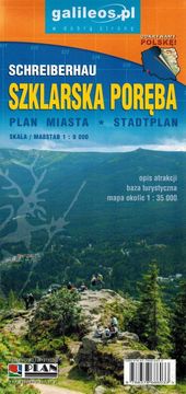 shumee Szklarska Poręba in okolica 1:9.000. Zemljevid mesta / Turistični zemljevid. Galilej