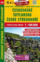 shumee Češka in saška Švica, Češko osrednje višavje. Turistični zemljevid 202. Shocart