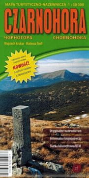 shumee Czarnohora 1:50.000. Turistični zemljevid. Ruthenus
