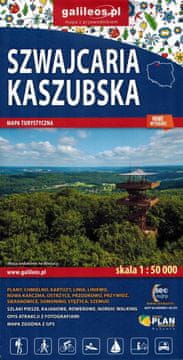 shumee Kašubska Švica 1:50.000. Turistični zemljevid. Galileos