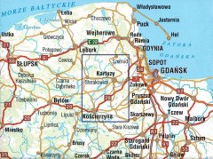 shumee Kašubska Švica 1:50.000. Turistični zemljevid. Galileos