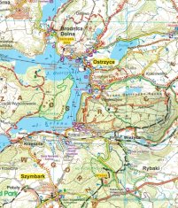 shumee Kašubska Švica 1:50.000. Turistični zemljevid. Galileos