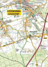 shumee Rybnik, Żory, Jastrzębie-Zdrój, Wodzisław Śląski in okolica za aktivne ljudi. Turistična karta. Galilej