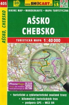 shumee Assko, Chebsko. Turistični zemljevid 405. Shocart