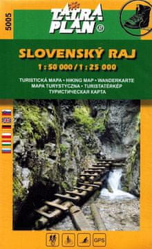 shumee Slovaški raj 1:50.000/1:25.000. Turistični zemljevid 5005. Objavljeno 2024. Načrt Tater