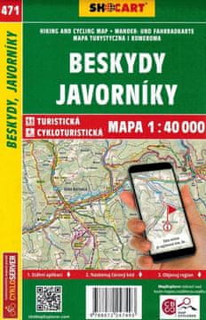 shumee Beskydy, Javorniki / Beskydy, Javorniky. Turistična karta 471 + Mini vodnik. Ed. 2024. Shocart
