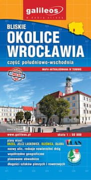 shumee Območje Vroclava, jugovzhodni del. Oleśnica, Jelcz-Laskowice, Brzeg, Oława. Turistična karta / Načrt mesta. Galilej